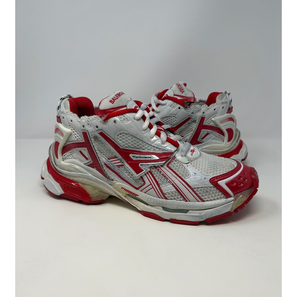 Balenciaga Runner Sneaker White/Red Size 12 US 45 EU